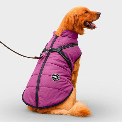 Ultimate Winter Dog Jacket with Harness - Waterproof & Warm