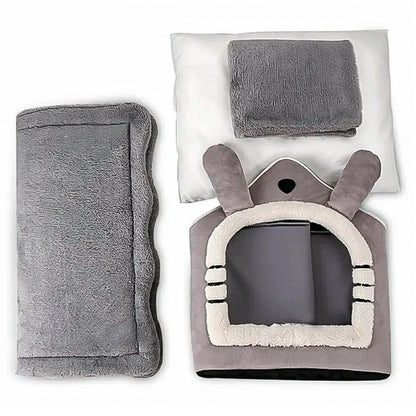 Cozy Foldable Pet House for Dogs and Cats