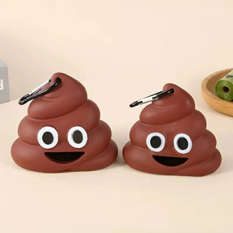 Charming Poop-Shaped Pet Waste Bag Holder