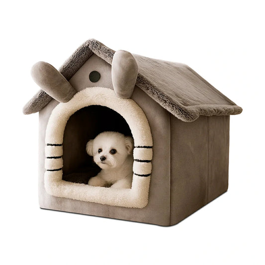 Cozy Foldable Pet House for Dogs and Cats