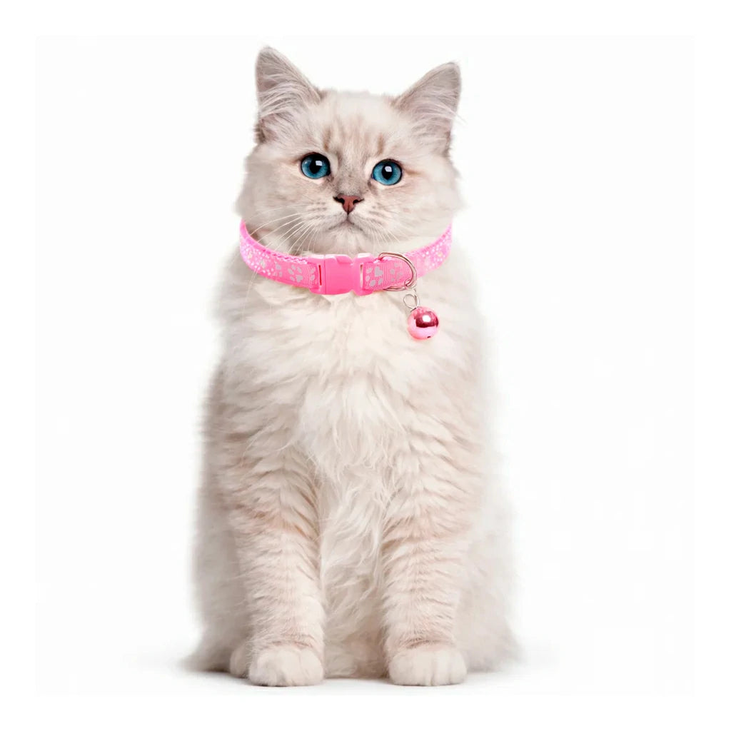 Colorful Pet Collar with Bell - Adjustable for Cats & Dogs