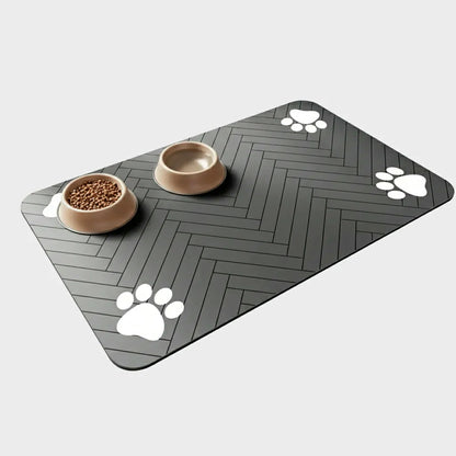 Non-Slip Absorbent Pet Feeding Mat - Quick-Dry & Waterproof Protection
