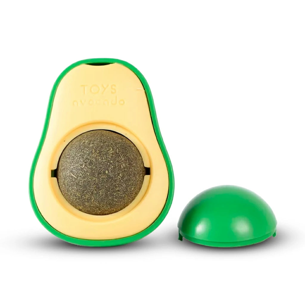 Rotating Avocado Catnip Toy for Cats - Teeth Cleaning Fun