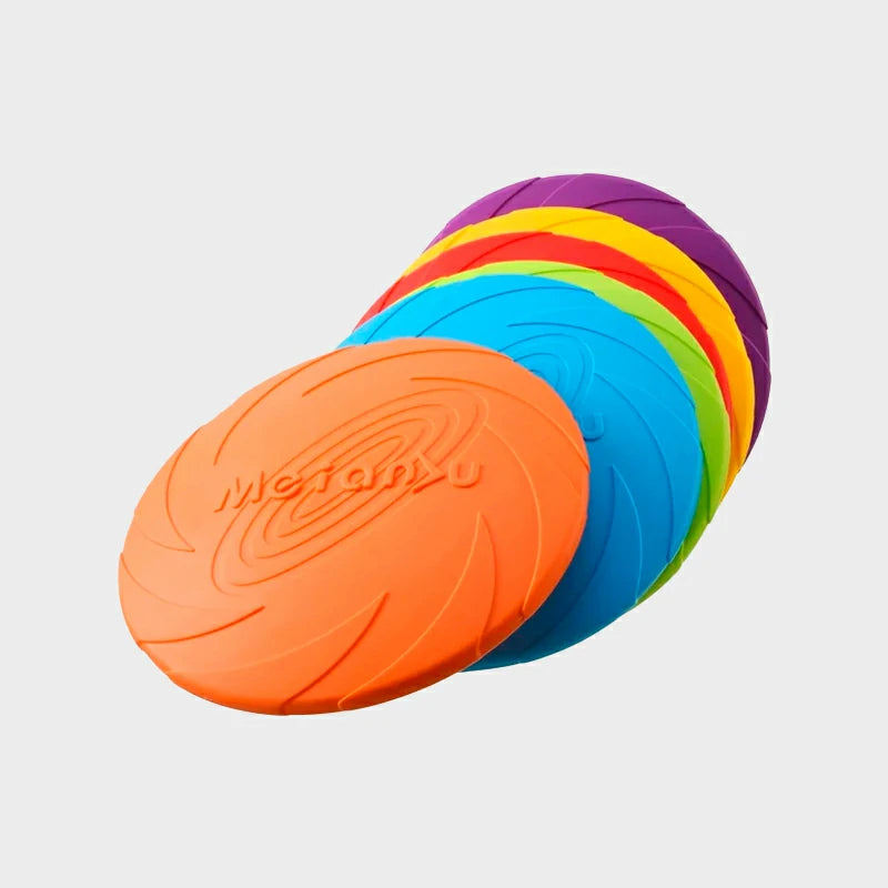 Durable Silicone Dog Flying Disc - Outdoor Fun
