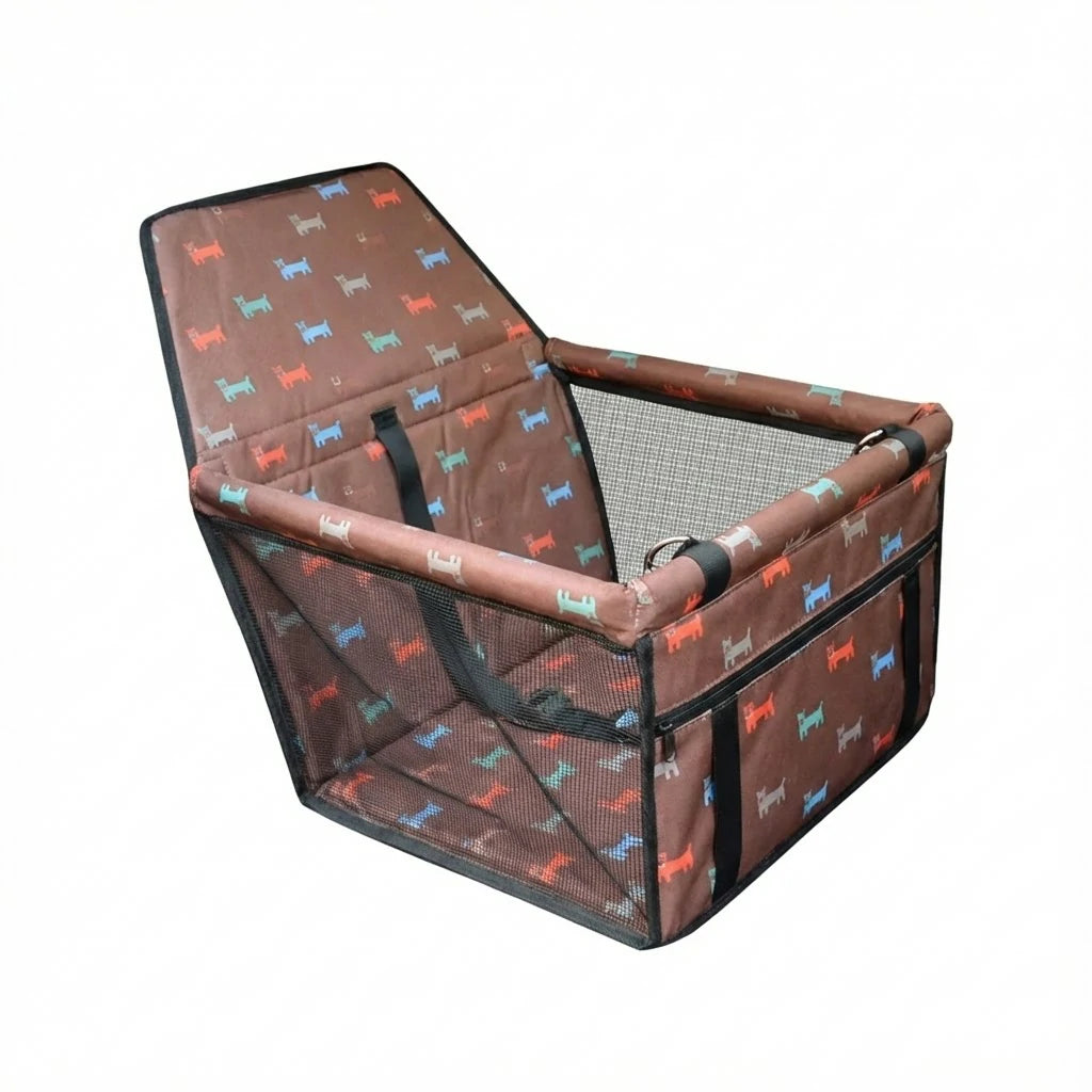 Premium Waterproof Pet Car Seat with Safety Harness