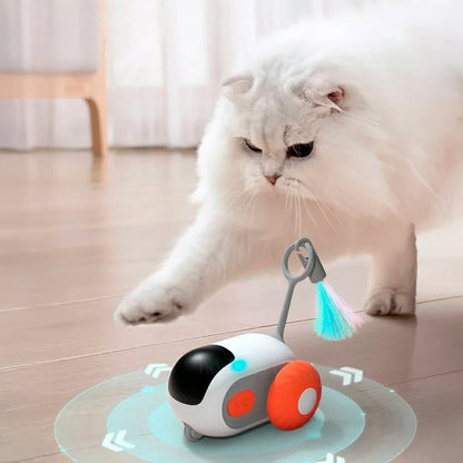 Interactive Smart Cat Toy Car with Remote Control