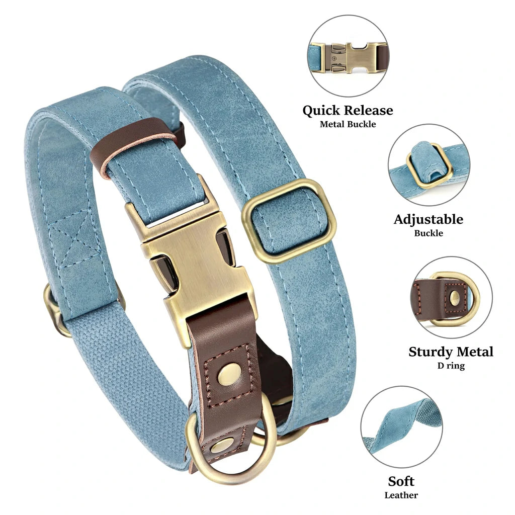 Premium PU Leather Dog Collar – Elegant, Durable & Adjustable