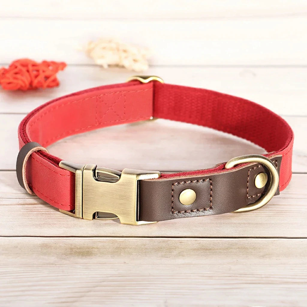 Premium PU Leather Dog Collar – Elegant, Durable & Adjustable