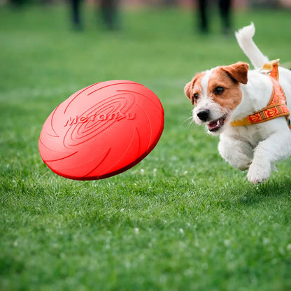 Durable Silicone Dog Flying Disc - Outdoor Fun