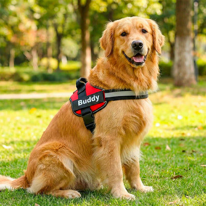 Customizable No Pull Reflective Dog Harness