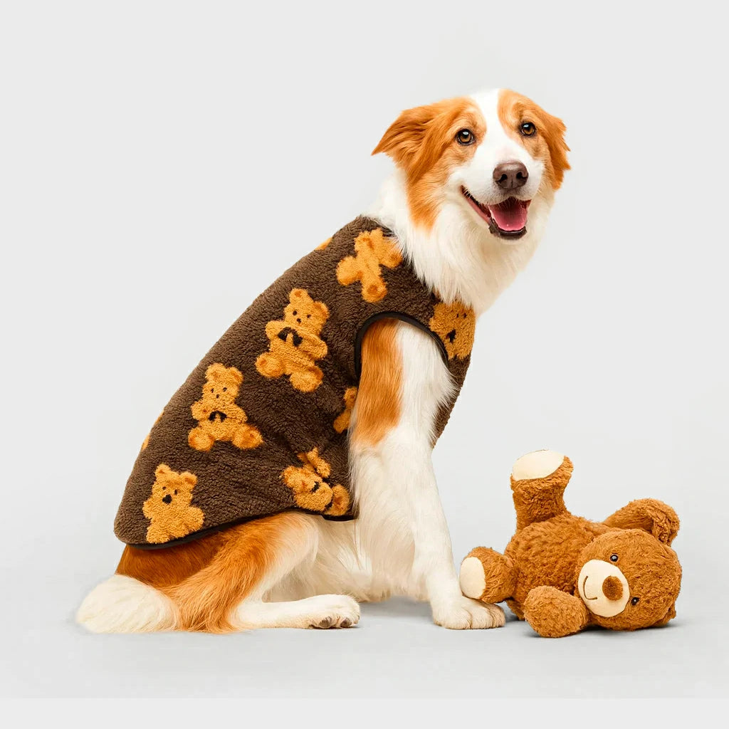 Cozy Flannel Winter Pet Coat for Dogs & Cats