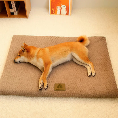 Orthopedic 3D Foam Dog Bed with Washable Faux Fur Cover