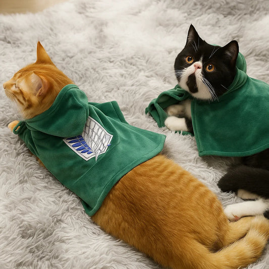Pet Titan Cloak – Attack on Titan Survey Corps Cosplay Cape for Pets