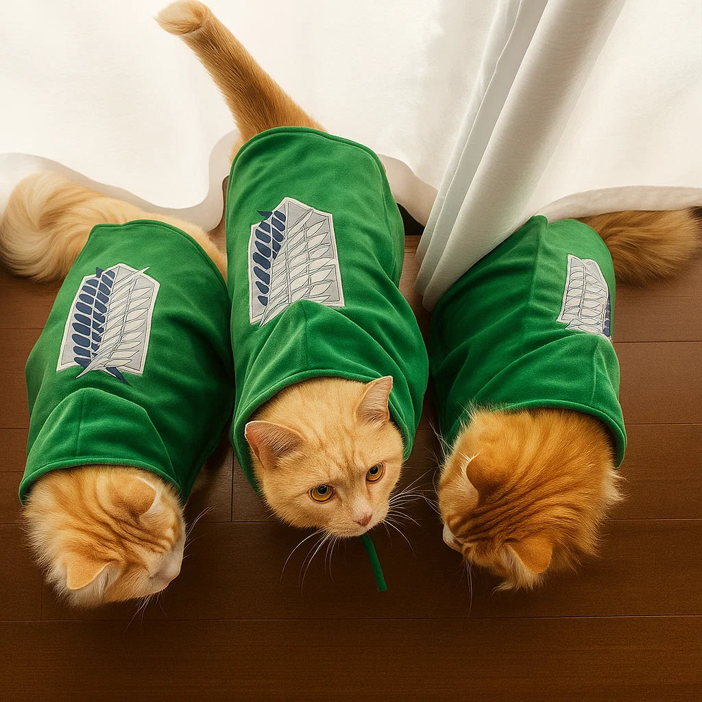 Pet Titan Cloak – Attack on Titan Survey Corps Cosplay Cape for Pets