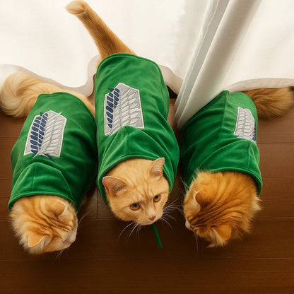 Pet Titan Cloak – Attack on Titan Survey Corps Cosplay Cape for Pets