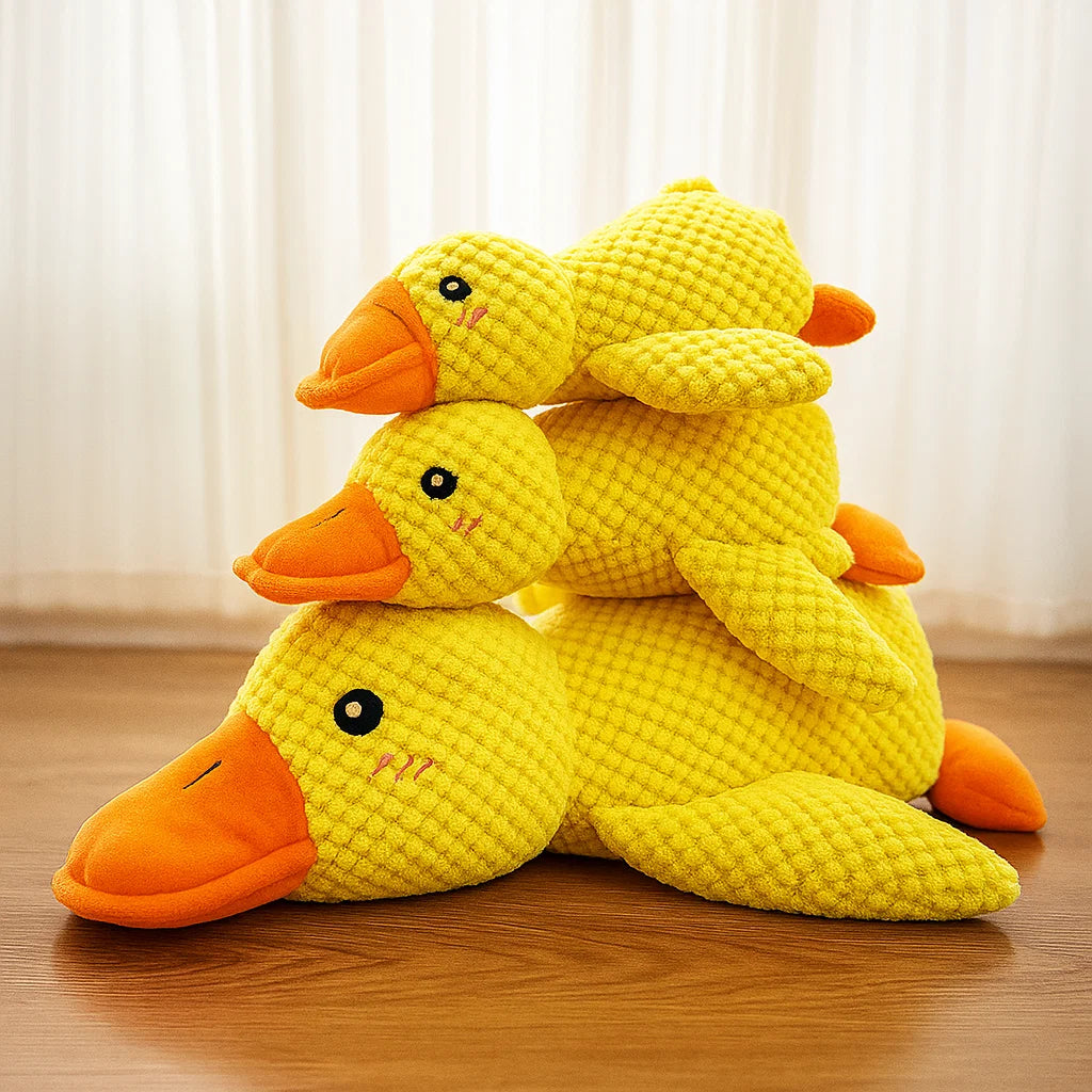 Plush Duck Toy for Dogs - Interactive Squeaky Fun
