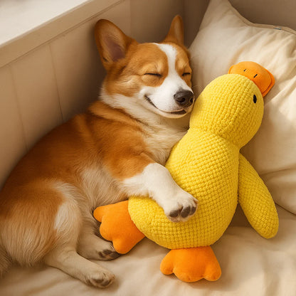 Plush Duck Toy for Dogs - Interactive Squeaky Fun