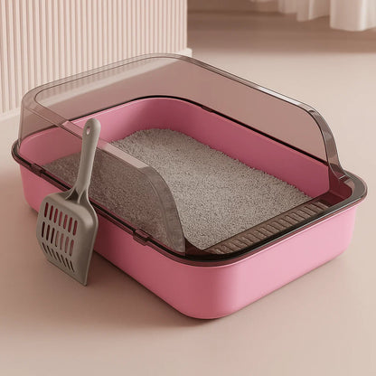 Ultimate Kitty Comfort: Semi-Enclosed Cat Litter Box