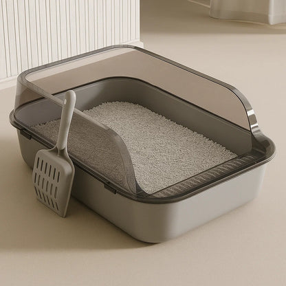 Ultimate Kitty Comfort: Semi-Enclosed Cat Litter Box