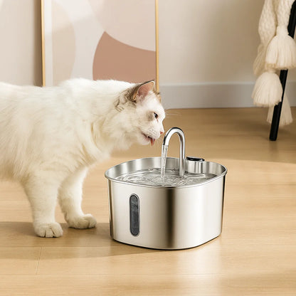 Automatic Pet Water Fountain - Stainless Steel