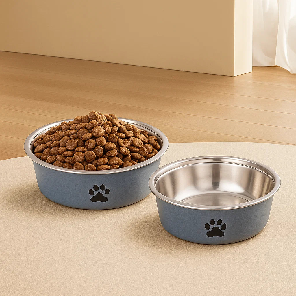 Stainless Steel Pet Bowl with Non-Slip Base