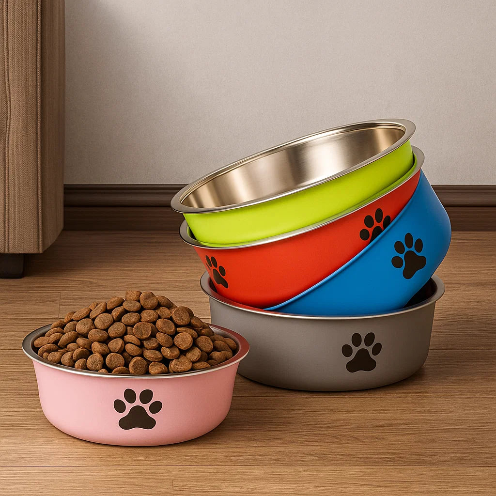 Stainless Steel Pet Bowl with Non-Slip Base