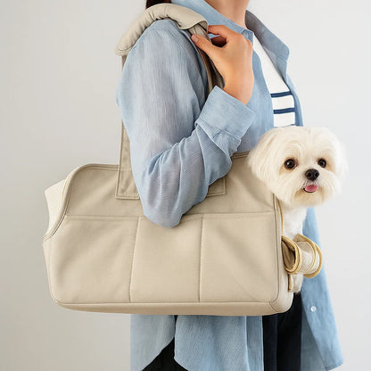 Chic Pet Carrier Shoulder Bag for Small Dogs & Cats