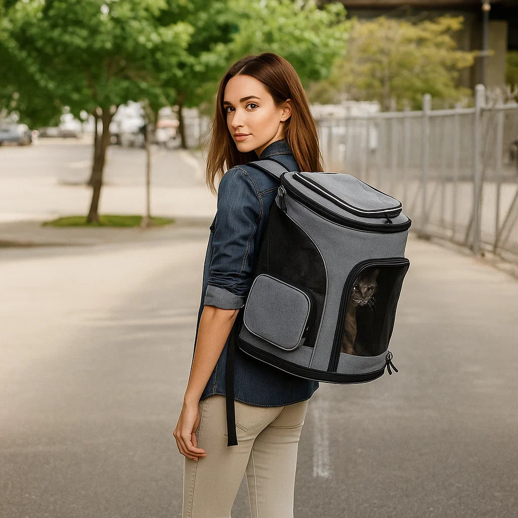 Ultimate Expandable Pet Carrier Backpack for Cats & Dogs