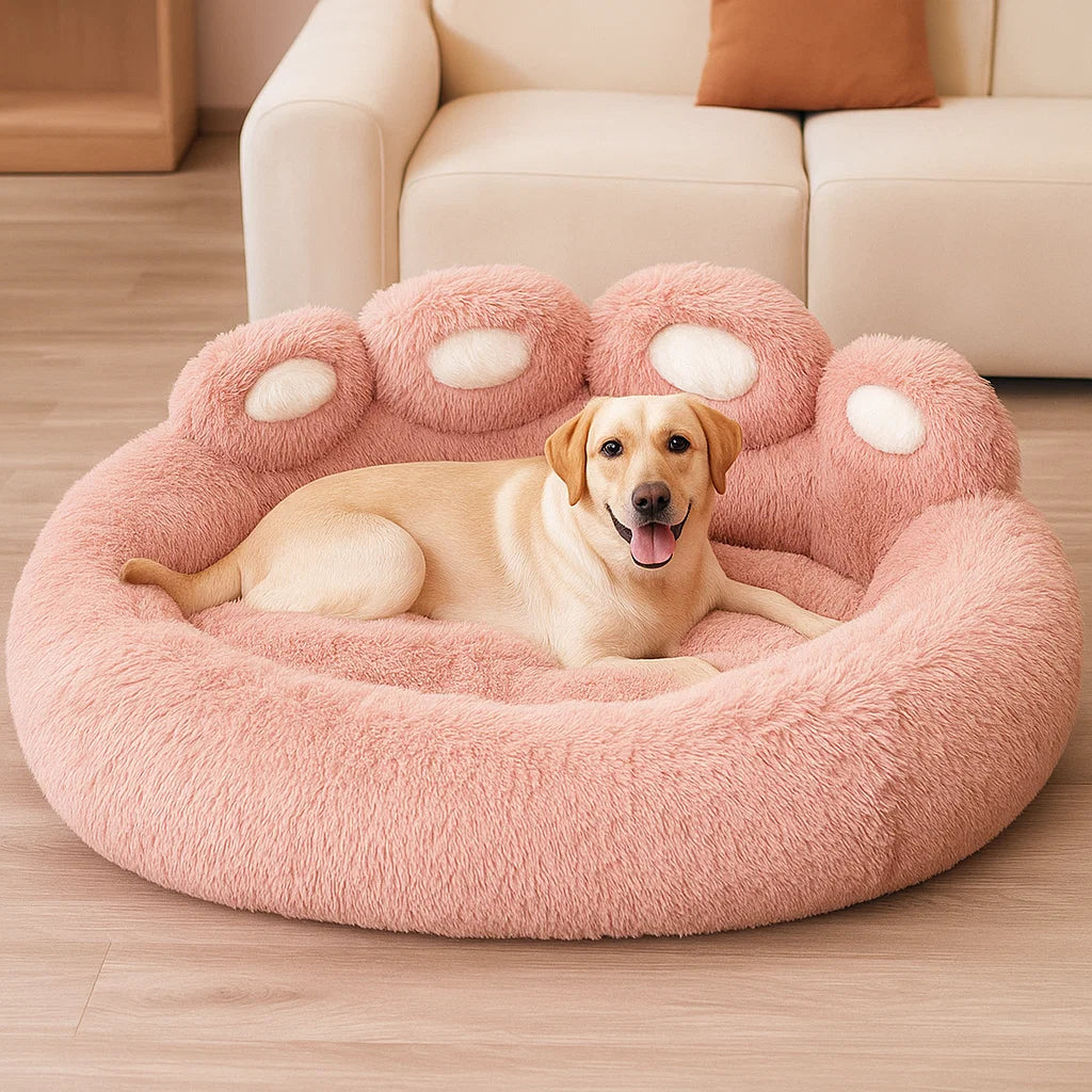 Luxurious Fluffy Dog Bed - Cozy Comfort for Pets
