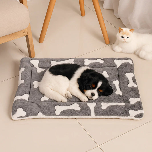 Cozy Double-Sided Pet Mat for Cats and Small Dogs