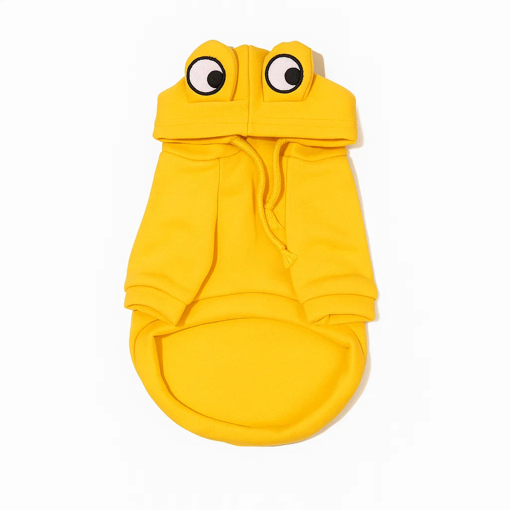 Adorable Frog Pet Hoodie for Small & Medium Dogs - Cozy & Fun