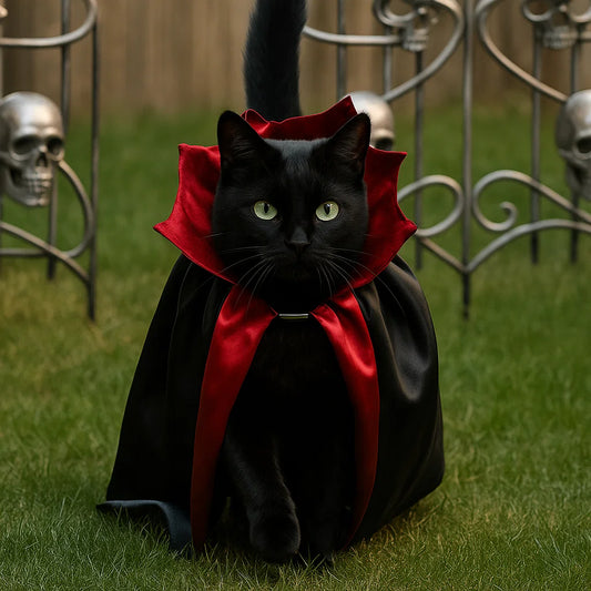 Charming Halloween Vampire Cloak for Pets