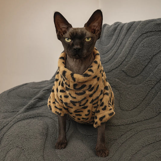 Soft Warm Winter Clothes for Sphynx Cats
