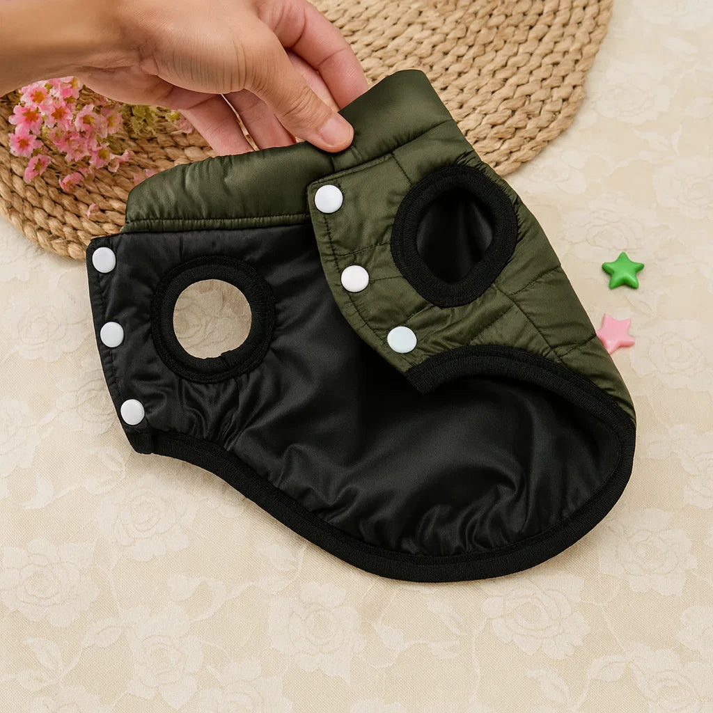 Double Sided Winter Dog Coat - Warm & Stylish Pet Vest