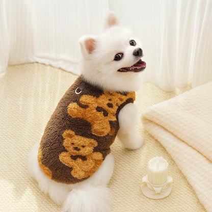 Cozy Flannel Winter Pet Coat for Dogs & Cats