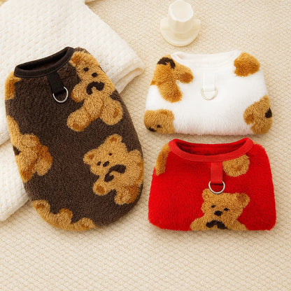 Cozy Flannel Winter Pet Coat for Dogs & Cats