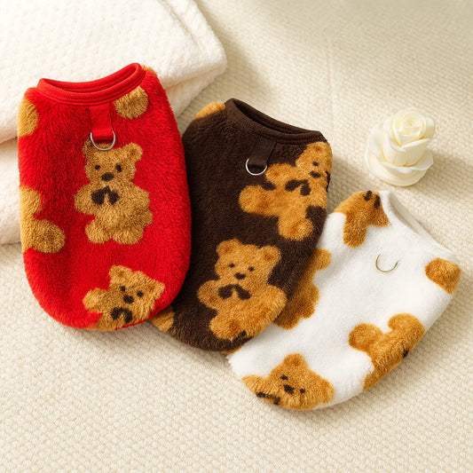 Cozy Flannel Winter Pet Coat for Dogs & Cats