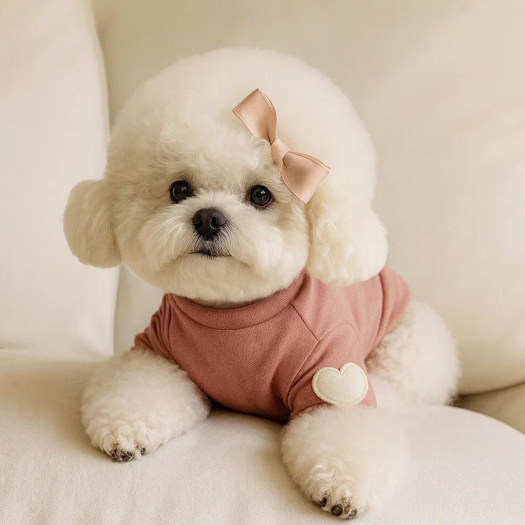 Cozy Heart Pet Hoodie - Warm Winter Dog Clothes