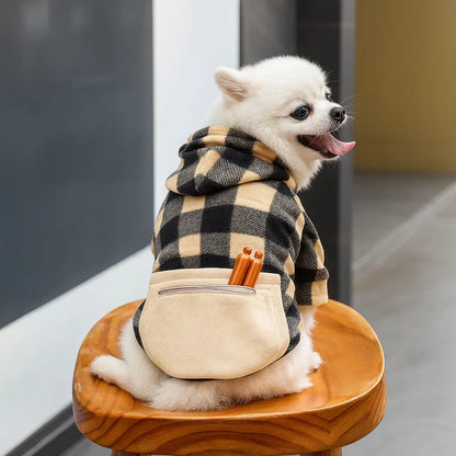 Reversible Plaid Winter Coat for Dogs - Warm & Stylish