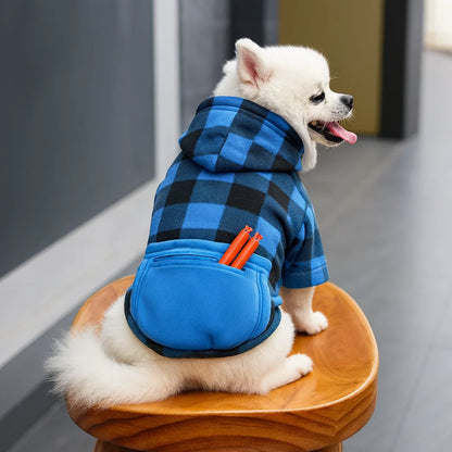 Reversible Plaid Winter Coat for Dogs - Warm & Stylish