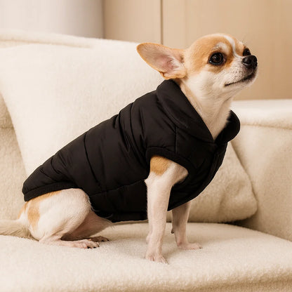 Cozy Fleece Dog Hoodie with D-ring for Winter