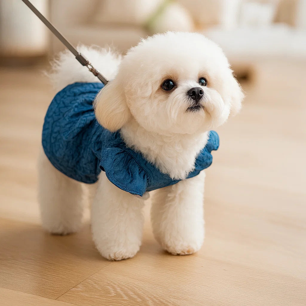Charming Denim Dress for Small Dogs and Cats