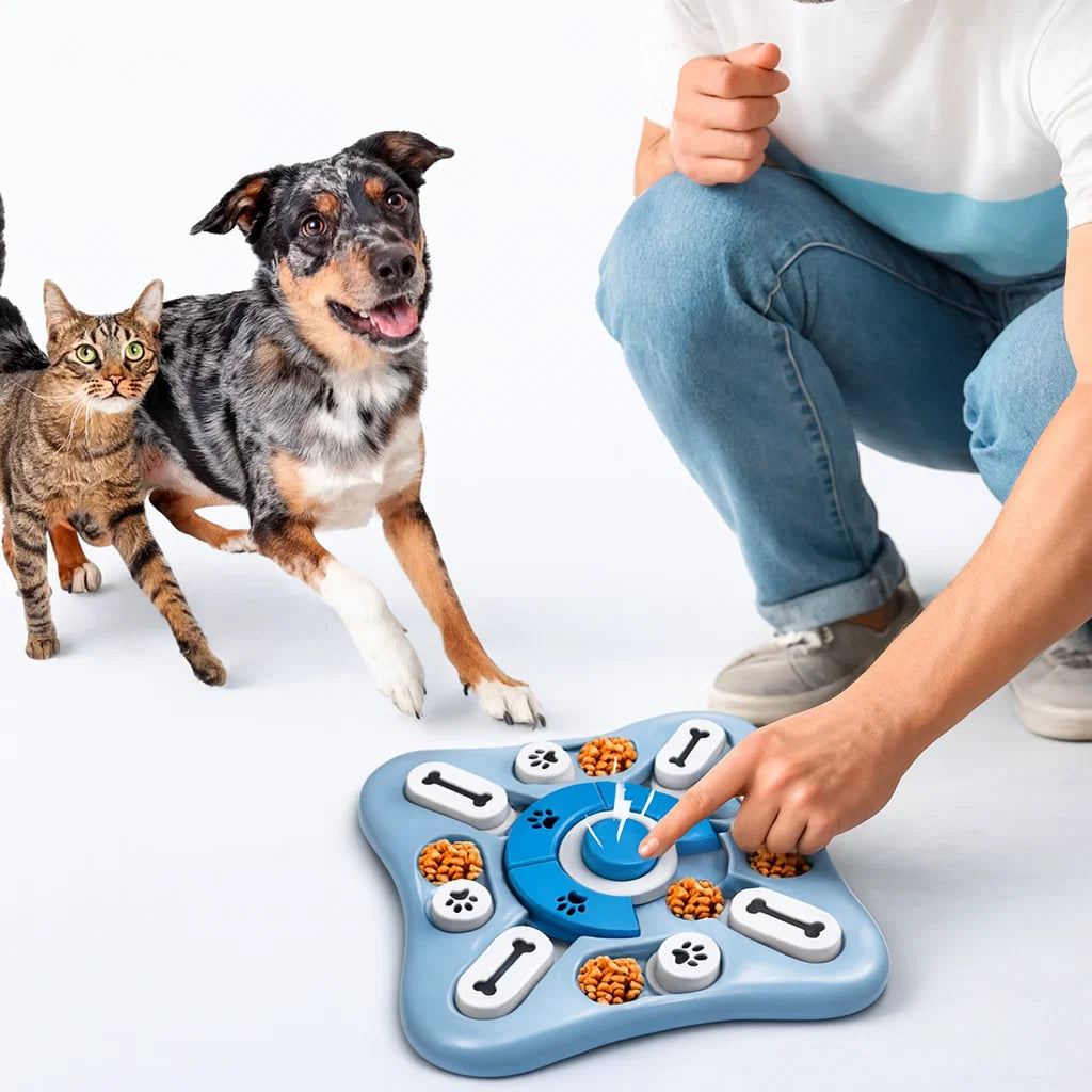 Interactive Slow Feeder Puzzle Toy for Dogs & Cats