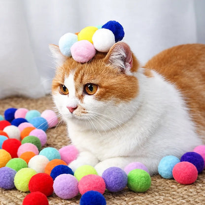 Interactive Cat Toy Launcher with Plush Balls