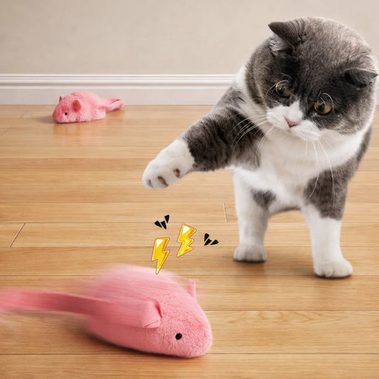 Interactive Glow Mouse Toy for Cats - Self-Playing Fun