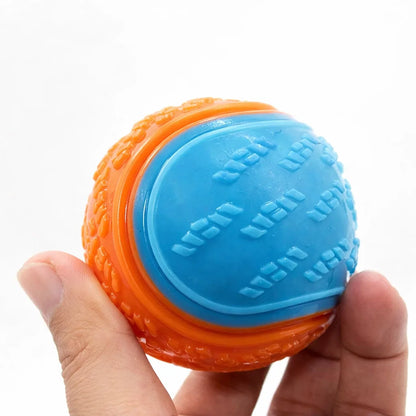 Interactive Squeaky Dog Balls - Set of 6 for Teeth Cleaning