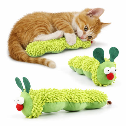 Interactive Cat Plush Toy - Scratch & Bite Resistant