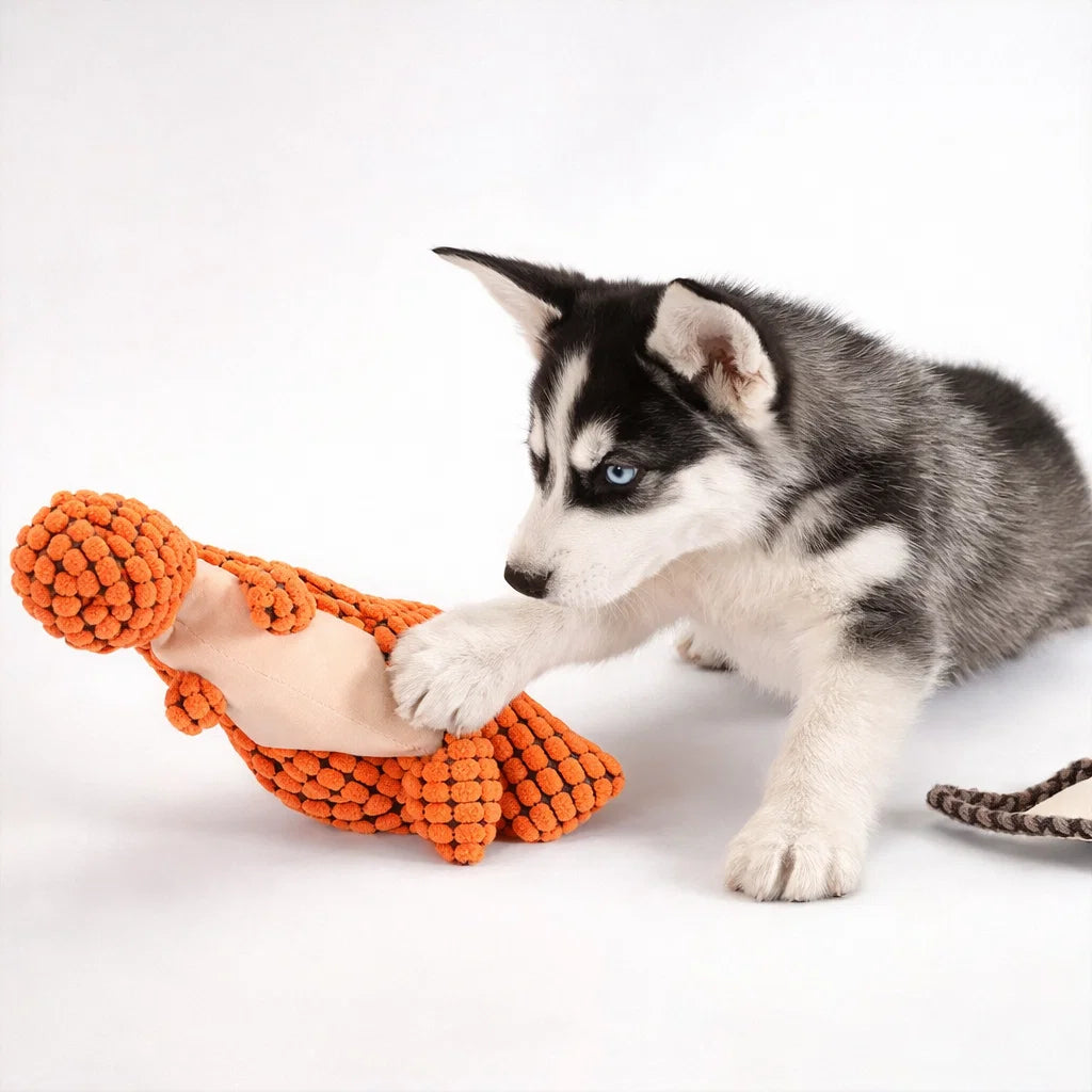 Interactive Dinosaur Pet Chew Toy - Vocal & Dental Health