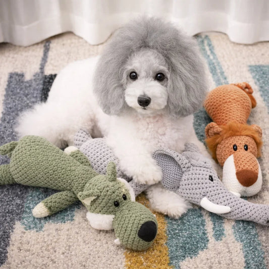 Durable Plush Squeak Toys for Large Dogs