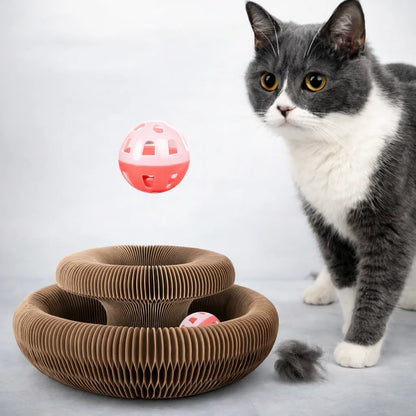 Ultimate Cat Scratching Toy with Ball and Climbing Frame